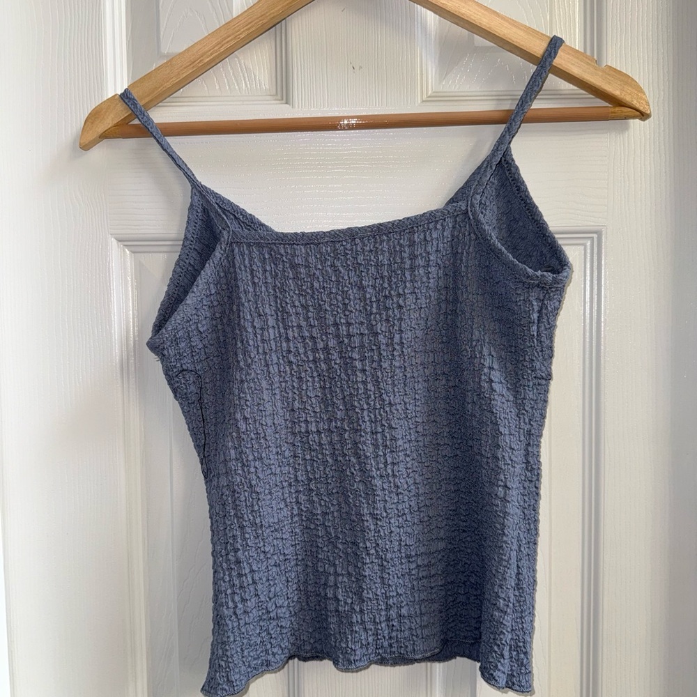 See You Monday textured tie Cami Maxi Skirt Set M NWOT Grey Blue Beachy Resort - Picture 5 of 16